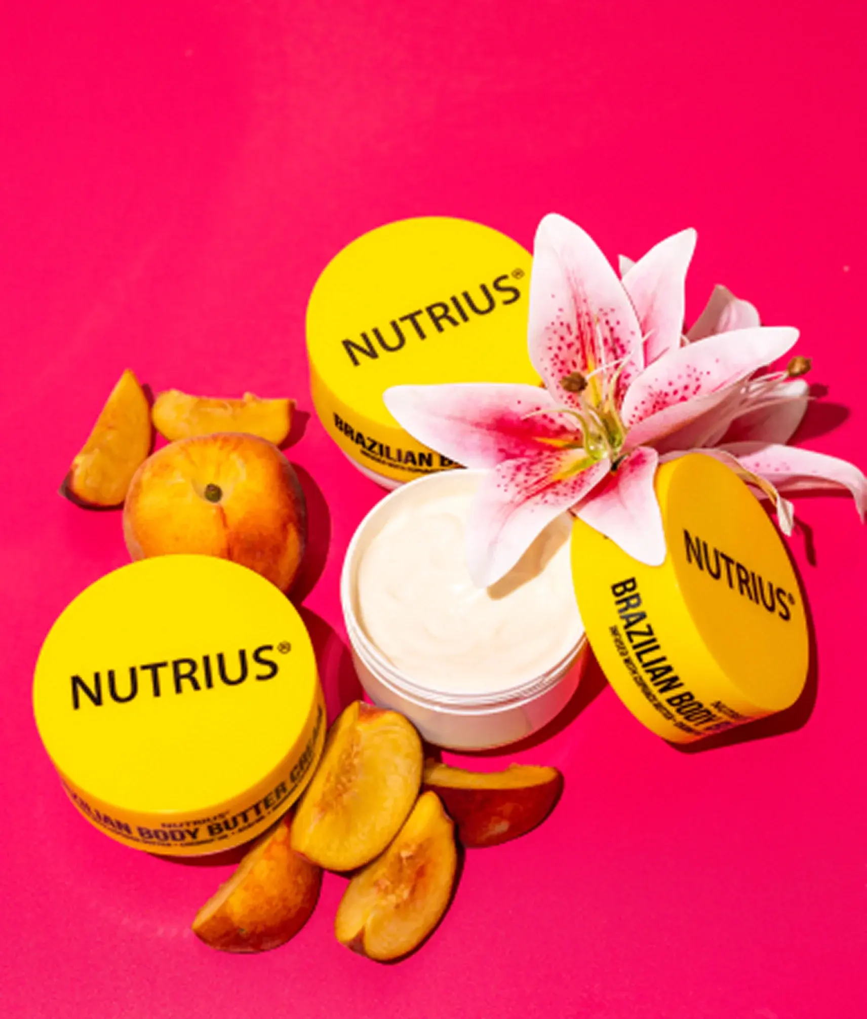 Nutrius Brazilian Body Butter Cream, 6 FL OZ