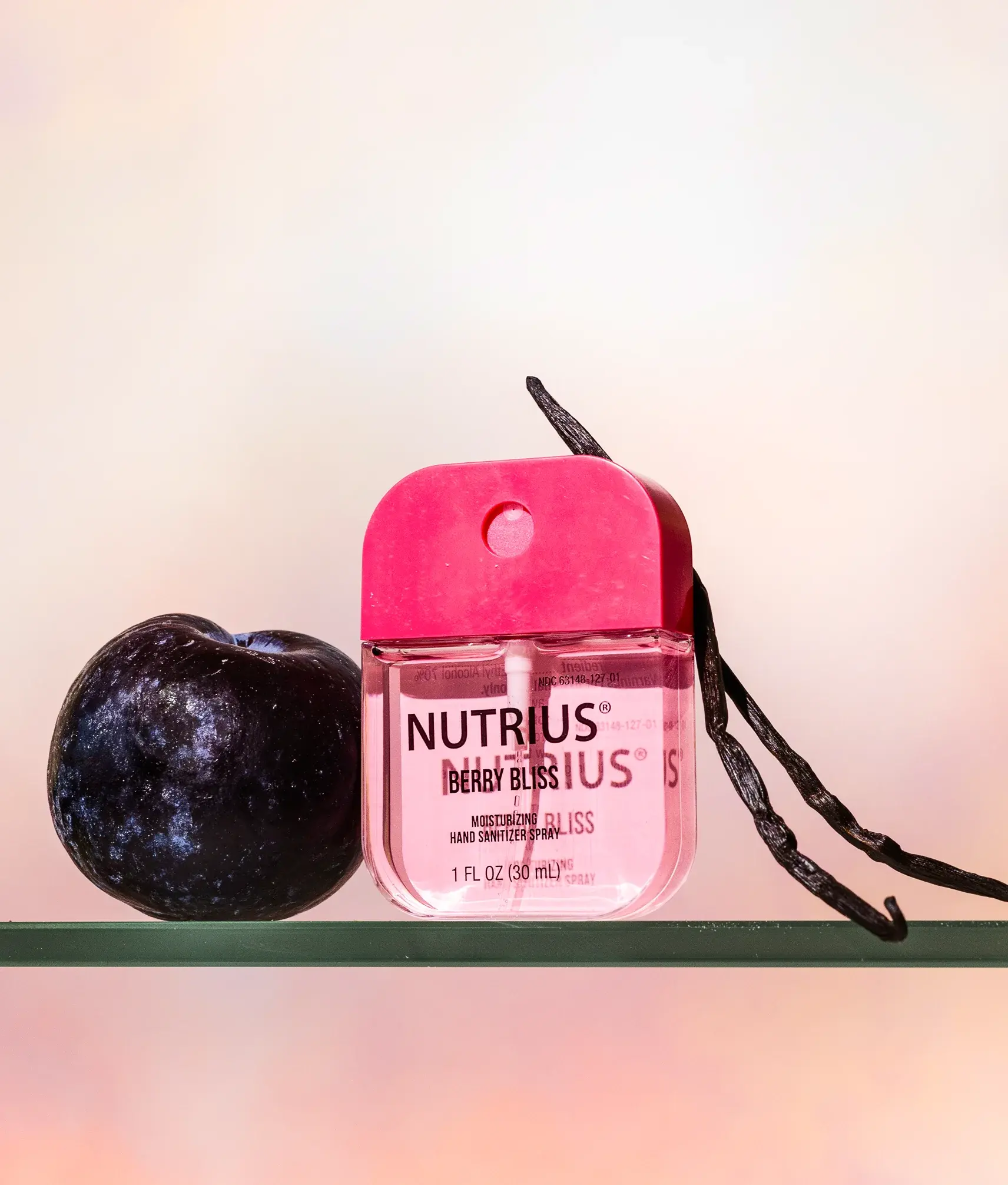 Nutrius Berry Bliss Hand Sanitizer Spray, 1 FL OZ